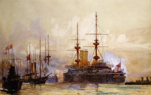 De Begrafenisstoet van Koningin Victoria